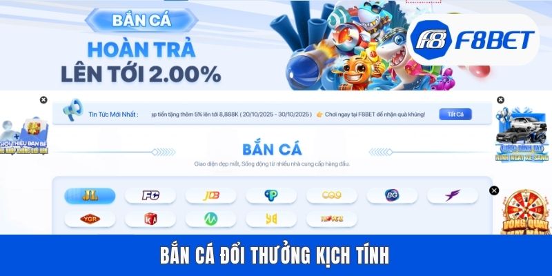 Bắn cá đổi thưởng kịch tính