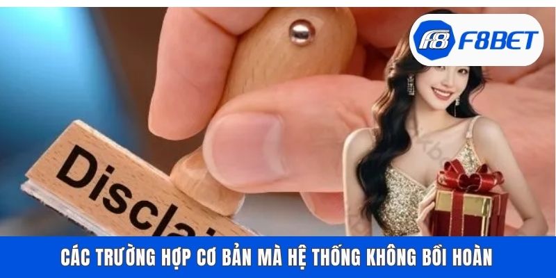 Các trường hợp cơ bản mà hệ thống không bồi hoàn